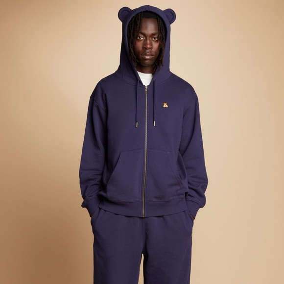 NWOT Teddy Fresh Classic Bear Ear Zip Hoodie - Picture 14 of 14